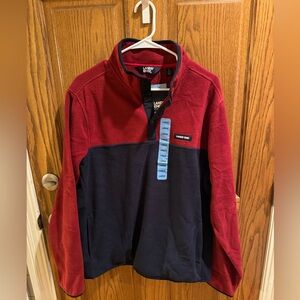 Men’s Lands End Heritage Polar Fleece Snap Neck Pullover
